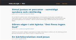 Desktop Screenshot of halleluja.nu