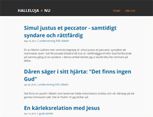 Tablet Screenshot of halleluja.nu